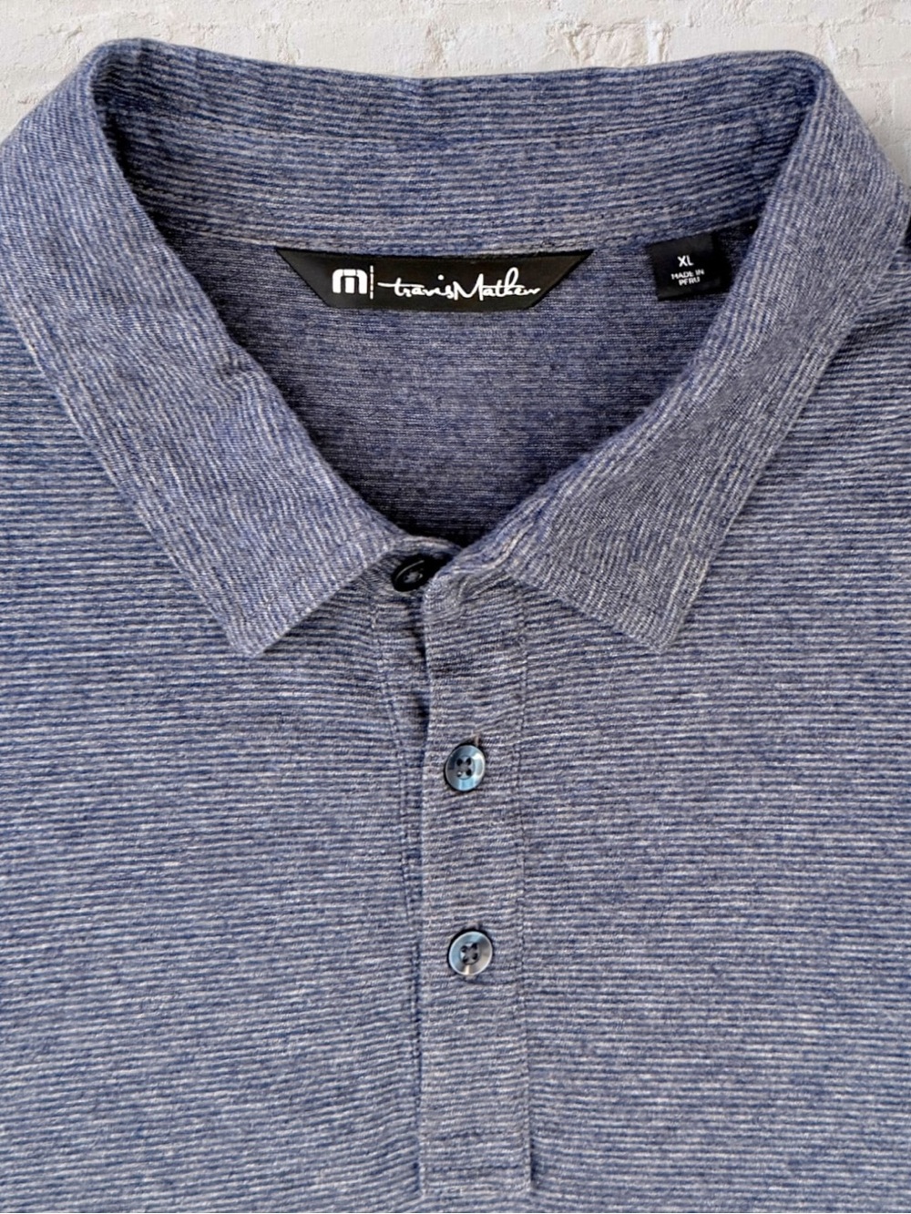 TravisMathew Polo Mens XL Heather Gray Cotton Modal Golf Casual Short Sleeve